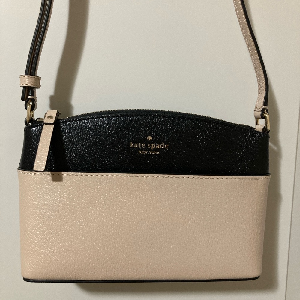 Kate Spade Warm Beige and Black Crossbody Bag - Millie Grove Street